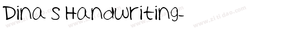 Dina s Handwriting字体转换